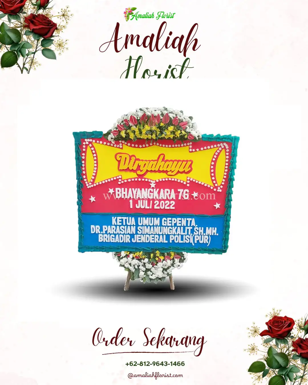 Papan Bunga HUT Ulang Tahun Pulau Beringin